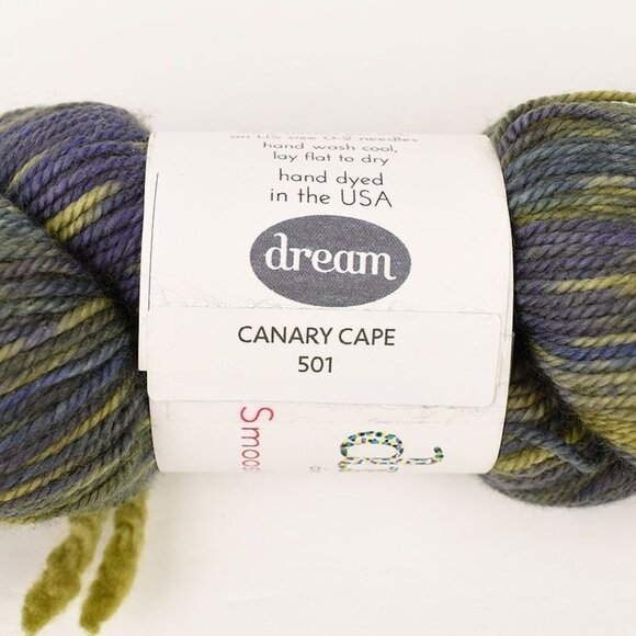 Dream In Color Smooshy Cashmere Yarn SW Merino Wool Cashmere Nylon Canary Cape - Picture 4 of 4